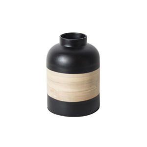 Vase en bambou wax - diam. 18 x h. 22 cm
